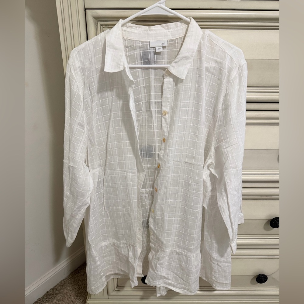 J. Jill Button Down Coverup
